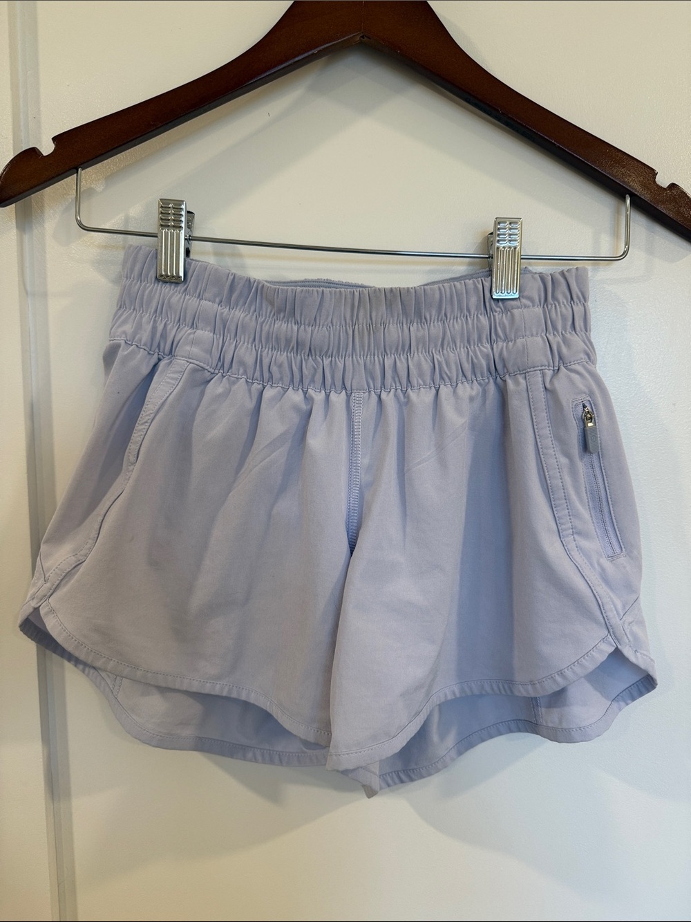 lululemon Periwinkle Women's Elastic Waist Track That Shorts
